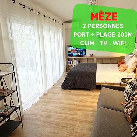 Charmant Studio Climatise A 200M De La Plage Mèze Exteriör bild