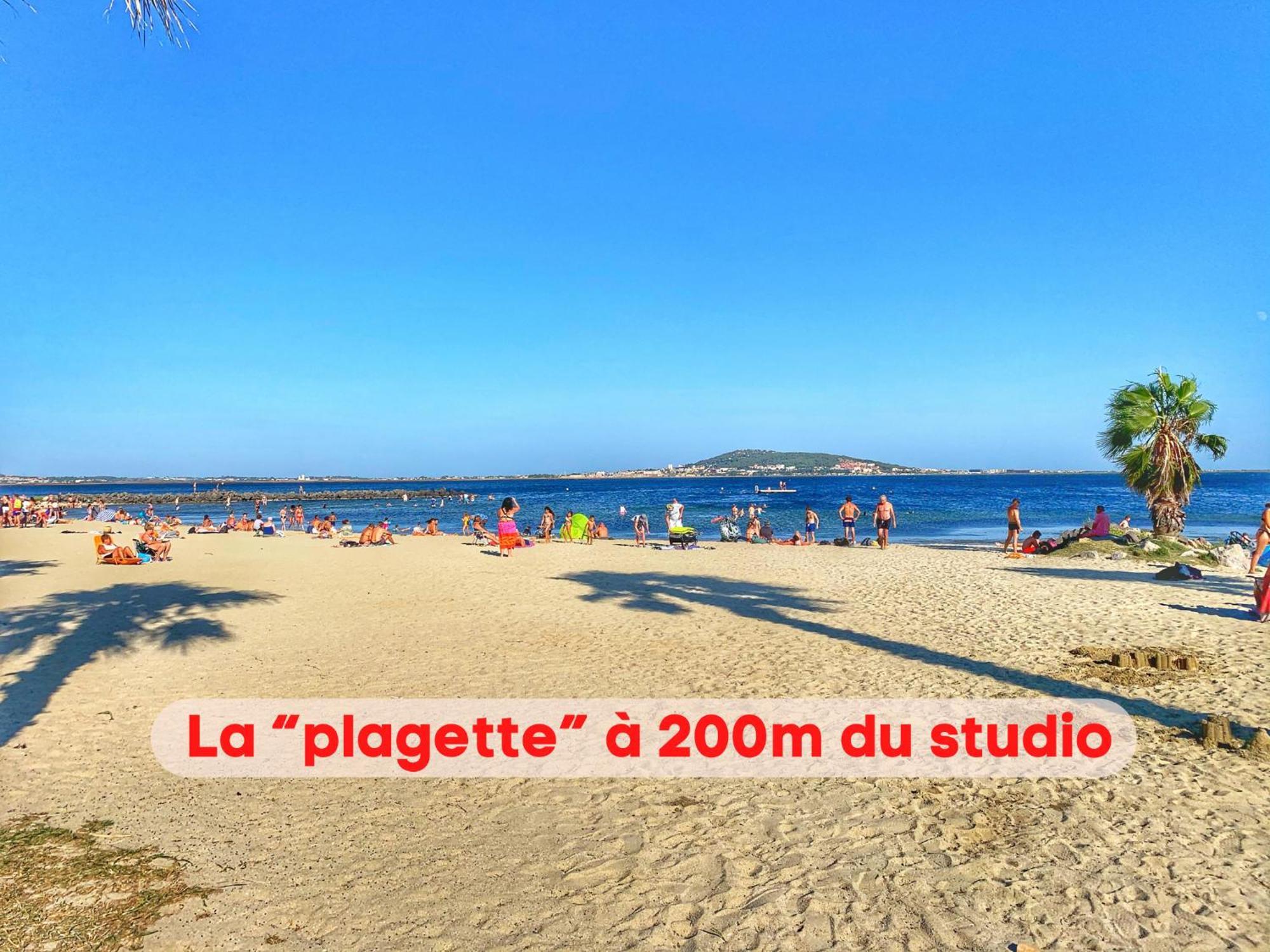 Charmant Studio Climatise A 200M De La Plage Mèze Exteriör bild