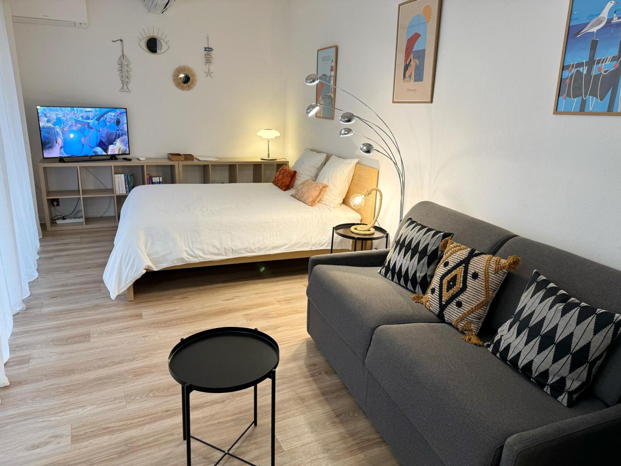 Charmant Studio Climatise A 200M De La Plage Mèze Exteriör bild