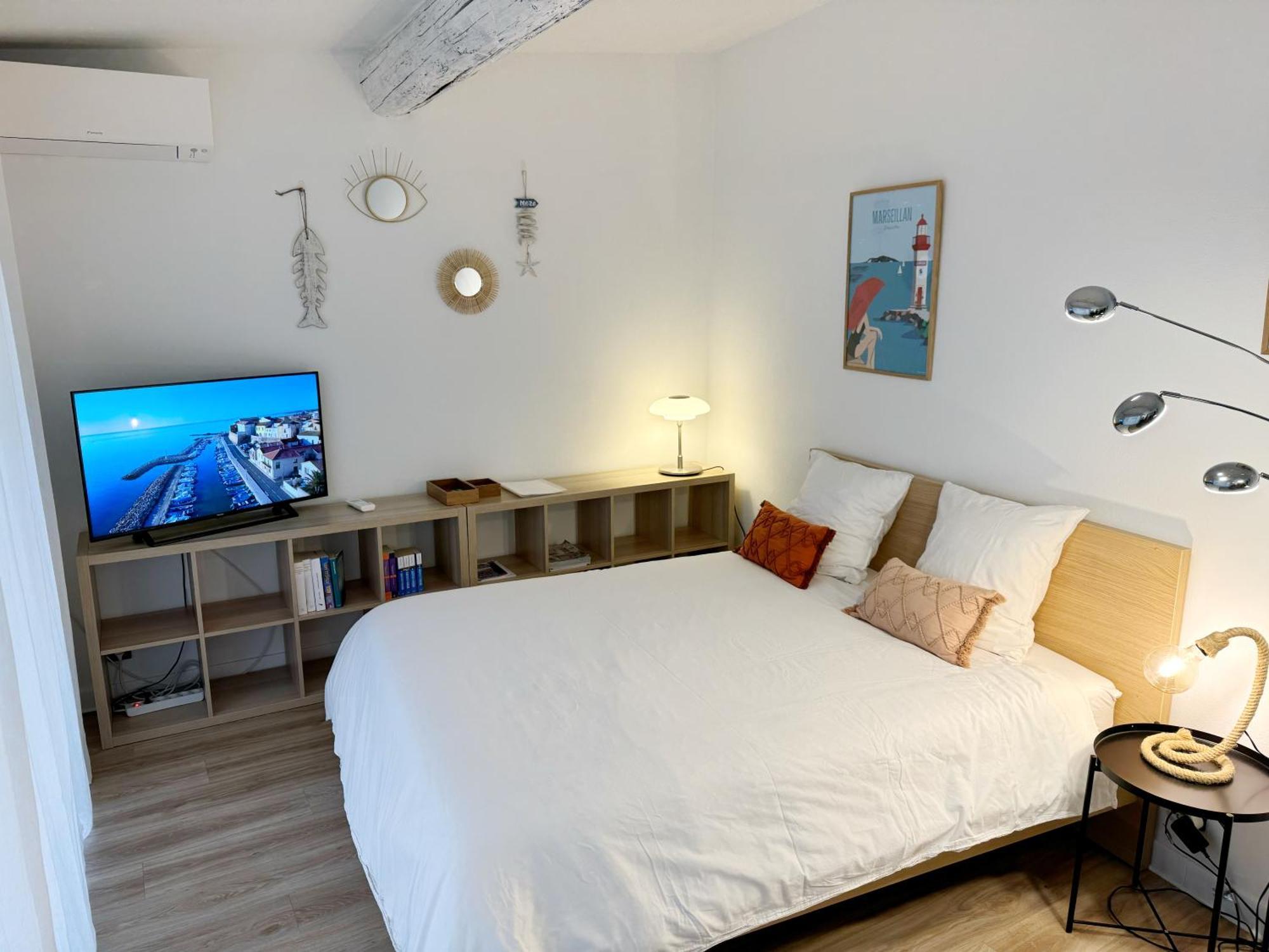 Charmant Studio Climatise A 200M De La Plage Mèze Exteriör bild