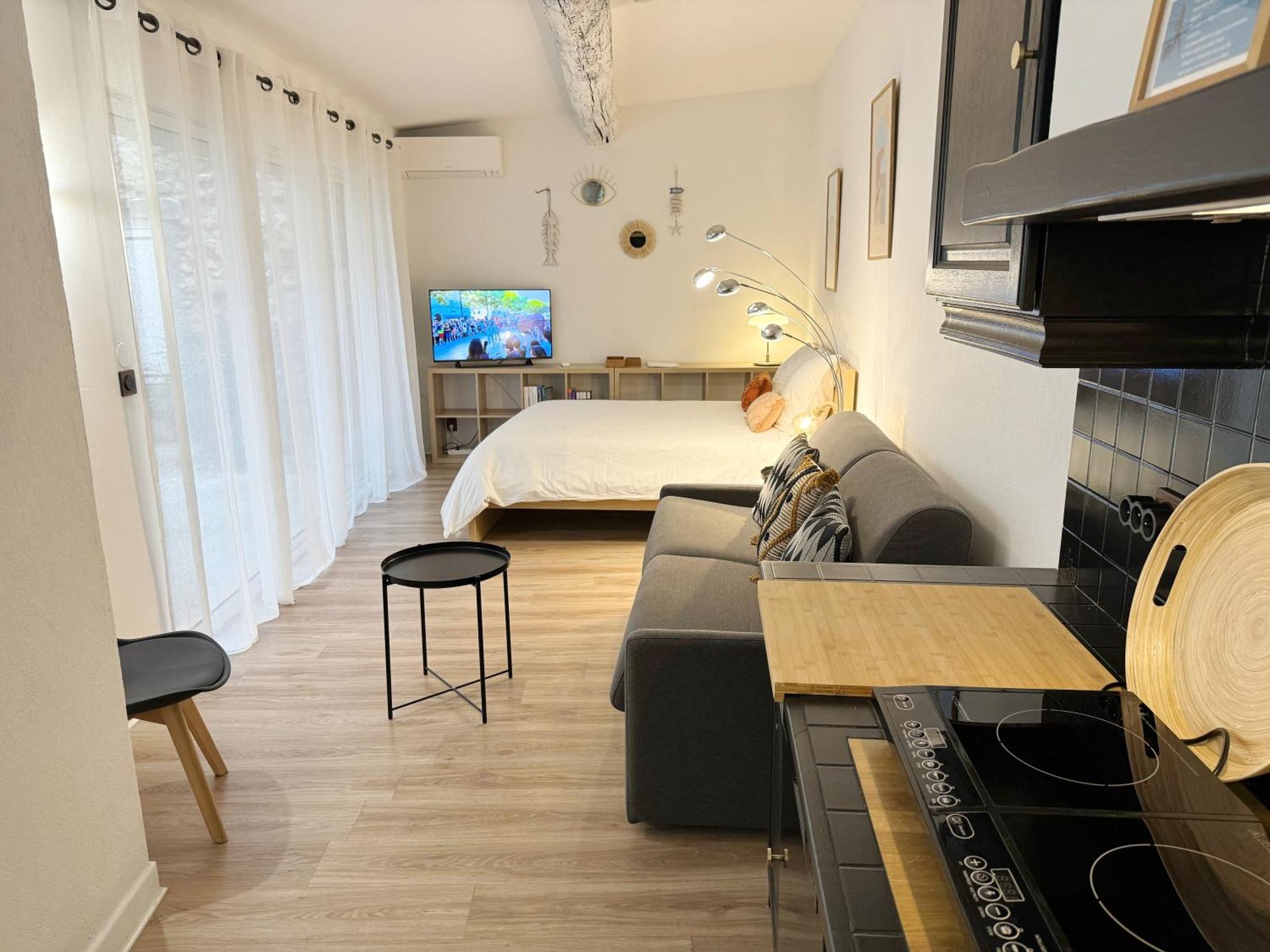 Charmant Studio Climatise A 200M De La Plage Mèze Exteriör bild
