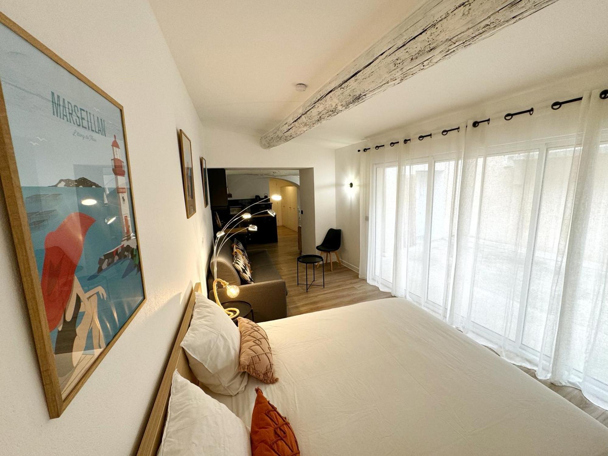 Charmant Studio Climatise A 200M De La Plage Mèze Exteriör bild